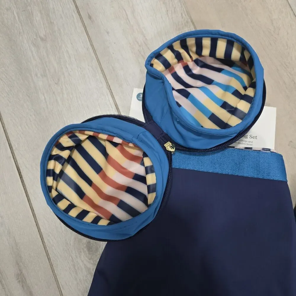 The Cuddle Collab with Popeye Travel Pet Feeding Set 3 Piece, Blue